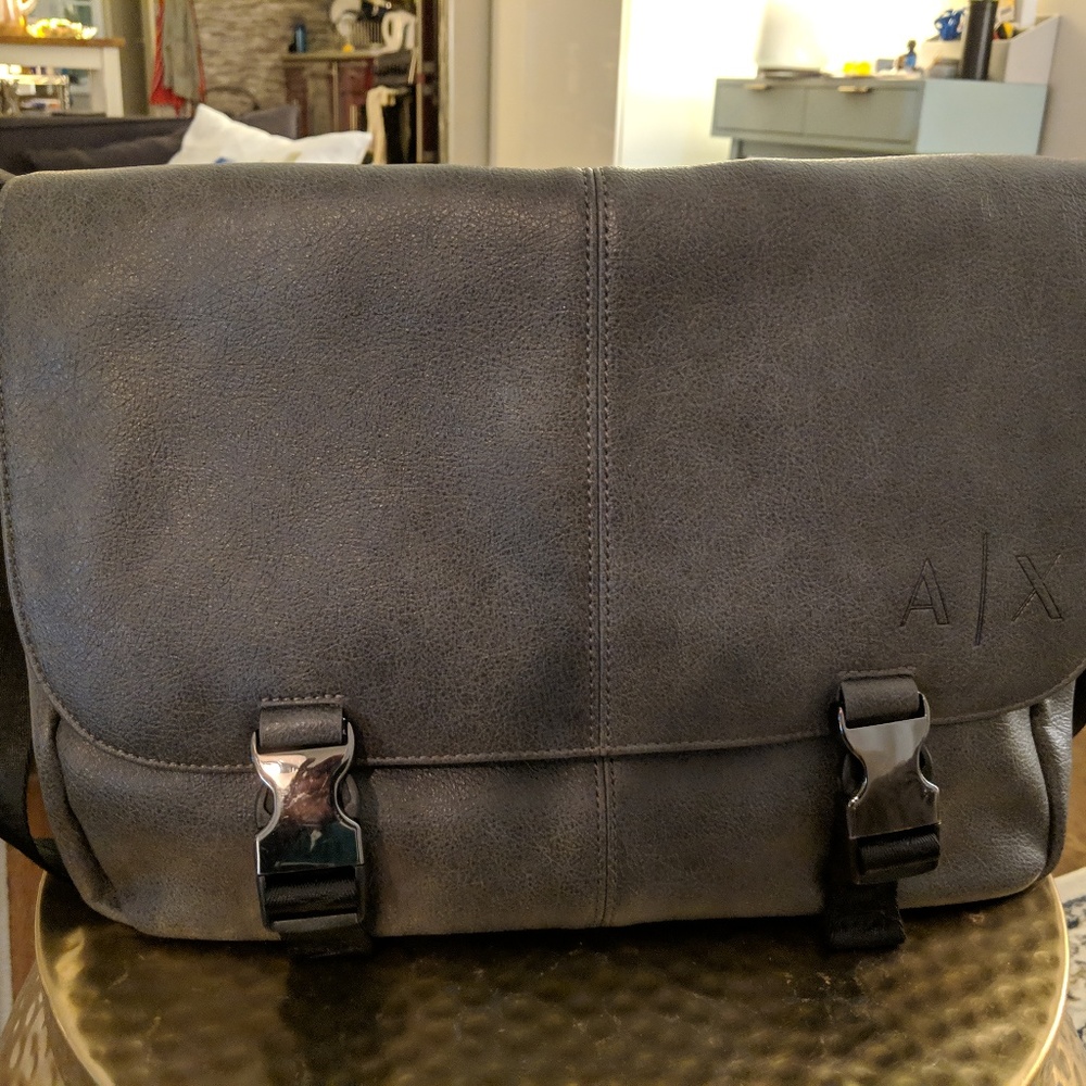 A|X Armani Exchange Men's Minimalist Messenger Bag